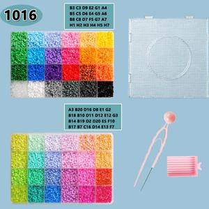 TEMU 16800개 48색 2.6mm 미니 고품질 하마 비즈 키트 | 업그레이드 툴킷, 1개 정사각형 템플릿, 1개 퓨즈 비즈 펜 및 1개 비즈 삽, 도구 포함, 가정, 수제 픽셀 아트 공예, 공예 비즈 세트, 창의적인 예술에 적합한 2개의 박스 퍼러 비즈