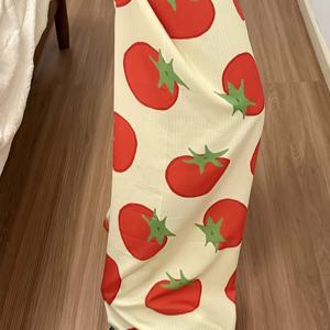 TEMU 토마토 귀여운 잠옷 봄 여름 신상 루즈핏 캐주얼 바지 와이드 레그 홈 팬츠 워킹 팬츠 외출복