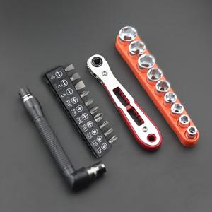 TEMU 21피스 라쳇 스크루드라이버 세트 - 컴팩트 36톱니 양방향 디자인, 좁은 공간을 위한 이중 사용 L자형 렌치 포함, 내구성이 뛰어난 크롬-바나듐강 재질, 빨간색 및 검은색 인체공학적 그립 - 가정 및 전문가용으로 적합
