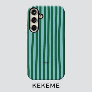 TEMU 휴대폰 케이스 - KEKEME 다크 그린 세로 필름 2-In-1, 삼성 갤럭시 S26 S25 S24 S23 S22 S21 S21+ S21 울트라 플러스 FE 엣지 S20 A15 A16 A17 A23 A32 A34 A35 A36 A52 A53 A54 A55 A56에 적합, 풀커버 낙하 방지 패션, 남녀 공용