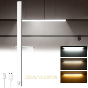 TEMU 수납장 미닫이장 조명 USB-Type-C 충전식 LED 자석형 모션 센서 무드등: 3가지 색온도, 무단계 밝기 조절, 황혼부터 새벽까지 자동 조명 센서. 휴대용, 무선, 어디든 부착 가능, 수납장, 옷장, 옷소품장용. 사무실 독서등