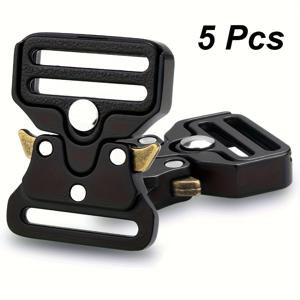 TEMU 금속 스냅 버튼 5개, 금속 택티컬 패스너, 웨빙, 수제 가방, 여행 가방, 의류 백팩, DIY 수리 등 액세서리용