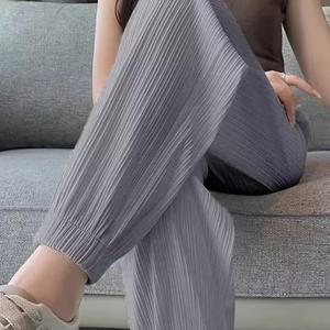 TEMU SunburstWonder여성 트레이닝팬츠 여름 냉장고 얇은 하이웨스트 와이드 조거 캐주얼 와이드