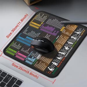 TEMU 엑셀 단축키 마우스 패드, 엑셀 스프레드시트 데스크 매트, 휴대용 노트북 마우스 패드, 고무 베이스, 스티치 처리된 가장자리, HD 프린팅, PC, 노트북 및 무선 마우스에 적합