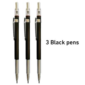 TEMU 3개 크리에이티브 2.0mm 내장형 깎이형 금속 메카니컬 铅笔, 잘 부러지지 않음, 사무용 미술 스케치 필기용 자동鉛筆 문구용품으로 사용