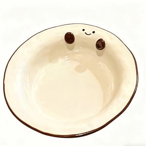 TEMU 1개 8인치 손 모양 세라믹 접시; 귀여운 발 디자인 세라믹 접시, 아침 식사, 샐러드, 파스타, 스테이크용, 가정 주방, 레스토랑, 식당, 가족 일상 식사용으로 이상적인 식기, 완벽한 선물