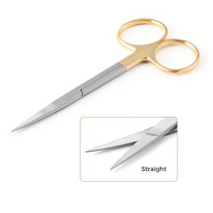 TEMU 스테인리스 스틸 제작 11.5cm 대형 굽은 가위, 측정용, 거즈 교육용, 실 제거용, 비의료용으로 적합