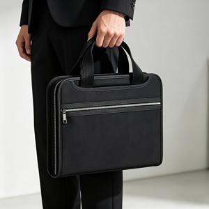 TEMU 1개 방화 잠금 파일 정리함 - 13칸 두꺼운 확장형 파일 가방 (지퍼 잠금 및 손잡이 포함), 스티커 메모/편지지/A4 파일용으로 설계됨, 여권, 문서, 여행 및 사무용품 보관에 적합