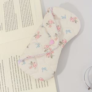 TEMU [파우치, 정리 가방] 한국 스타일 하트 모양 안경 파우치 옵션, 퀼팅 안경 가방, 안경 케이스, 안경 보관함, 추가 용품, 귀여운 프린트 스타일, 만화 디자인 및 하트 패턴, 스크래치로부터 완벽하게 보호