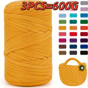 TEMU 폴리에스터 소재 3개 세트 600g/21.16oz 부드럽고 탄력 있는 공예용 폴리에스터, 연한 파랑, 녹색, 분홍 - DIY 뜨개질, 코바늘 프로젝트, 홈 데코, 직조, 뜨개질 액세서리, 공예 용품, 뜨개질 필수품, DIY 지갑 만들기에 적합