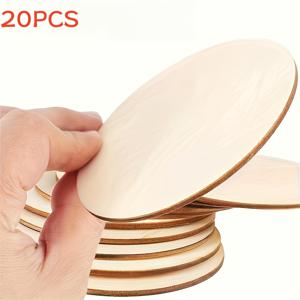 TEMU 12/20개 4X4인치 10X10cm 미완성 원형 나무 슬라이스, 코스터, 공예, 페인팅, 장식, 장식품, 간판 제작, 불화, 조각, 스텐실, 스크랩북, 벽 예술, 홈 데코, 파티 용품, 웨딩 장식용 빈 나무 원형