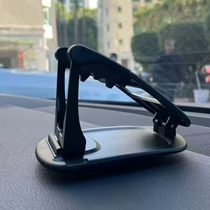 TEMU 360도 회전 자동차 휴대폰 거치대, 차량 계기판/센터 콘솔용 360도 회전 기능 휴대폰 홀더, 가로 또는 세로 방향 조절 가능