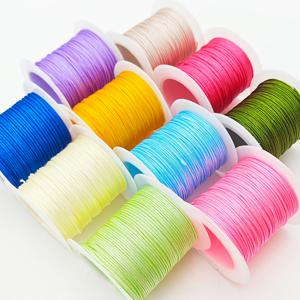 TEMU 10롤 72# 코드 0.8mm 랜덤 색상 DIY 꼬임 땋기 실
