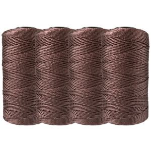 TEMU 4개입 실, 멀티컬러 나일론 실 1.5mm X219 야드/볼, 뜨개질, 코바늘 모자, 가방, 신발, 식물 걸이용 100% 나일론 브레이드 로프, 범용 프로세스 실
