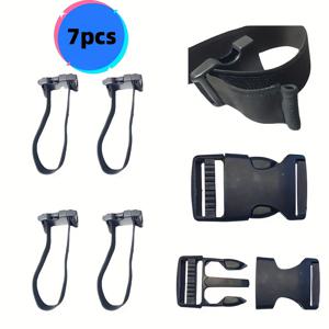 TEMU 다양한 연결 방식으로 연결 가능한 7개의 다기능 조절 가능한 탄성 스트랩, 각기 약 28cm 길이, 여행 가방 포장, 매트리스, 쿠션 및 카펫 고정, 야외 산책 및 자전거 다리 스트랩으로 적합