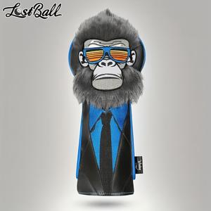 TEMU Lostball 골프 클럽 헤드 커버 - 고릴라 이미지 (드라이버/골프 블레이드 퍼터/골프 말렛 퍼터)용 PU 골프 클럽 헤드 커버 골프 액세서리 골프 선물