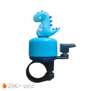 TEMU 공룡 테마 철제 자전거 벨 - 120데시벨의 큰 소리, 생생한 노란색, 파란색, 분홍색, 녹색 디자인과 재미있는 공룡 패턴이 함께 - 산악 자전거 및 로드 자전거를 위한 튼튼하고 재미있는 추가 장비