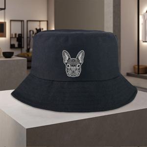 TEMU 1개, 프렌치 불독 패턴 낚시 모자, 폴리에스터 섬유 경량 프린트 공예, 결혼식, 파티, 뮤직 페스티벌, 브라이덜 샤워 파티, 생일 선물, 야외 사이클링 사진 촬영에 이상적, 야외 활동 애호가 및 캠핑족에게 적합