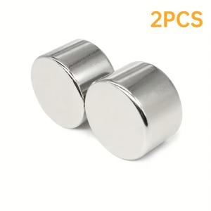 TEMU 산업용 원형 자석, 직경 30mm X 두께 20mm, 2개입. 공작 공구 고정 장치, 모델 추太多, 냉장고 자석용 다용도 대체품