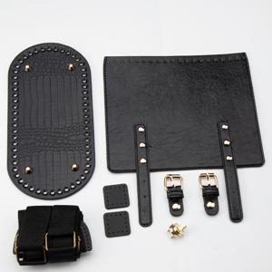 TEMU 1세트 직조 백팩 소재 수제 DIY 바텀백 플랩 바늘 크로셰 여성 가방 액세서리, DIY 지갑 만들기