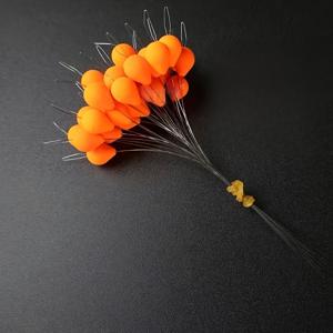 TEMU 전통 낚시용 계란 모양 플로트 99개입, 7성 디자인, 오렌지 및 그린 색상, 높은 감도 및 물방울 모양으로 장거리 캐스팅 가능