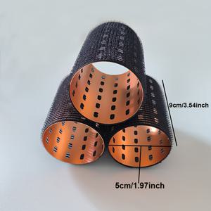 TEMU 알루미늄 열 없는 고데기형 비단발 고리 3개 세트, 자가 접착식 스타일링 도구, 미용에 적합. 이 열 없는 고데기형 비단발 고리는 긴 머리와 중장발에 모두 안전한 선택이며, 구리색과 검정색으로 제공되며, 남녀 모두에게 적합합니다