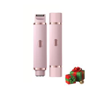 TEMU FEIYBA 휴대용 2-in-1 전기 제모기, USB 충전식 듀얼 헤드 트리머, 다용도 비키니 트리머 | 얼굴, 겨드랑이, 팔, 허벅지에 적합; 전기 면도기; 추수감사절, 크리스마스 및 기타 휴일을 위한 사려 깊은 선물