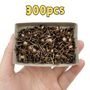TEMU 300/1000개 레드 빈티지 철제 소파 못, 빈티지 압정, 가구 장식용 핀, 문 못, 둥근 머리, 가구, 보석함, 목재 제품용, 사이즈 7.8*14mm, 목공예 용품, 보석함 하드웨어, 클래식 하드웨어