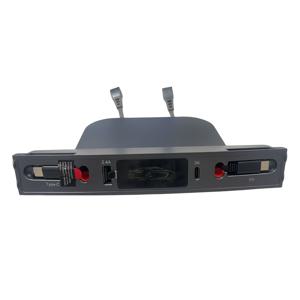 TEMU Tesla 2021-2024 Model 3/Y 전용! 숨겨진 센터 콘솔 커버 확장, USB 고속 충전 플러그 앤 플레이, 멀티 기기 2차 충전이 매우 편리함