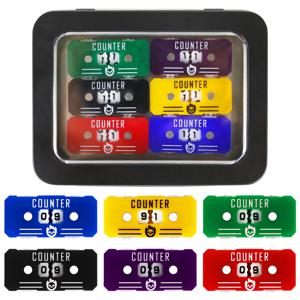 TEMU 6개 세트 라이프 카운터 건강 추적기 이 위대한 매직 미팅 게임 액세서리 테이블탑 RPG D&D CCG TCG 보드 게임용, 정교하고 컴팩트한 카운터 데스크탑 게임에 적합