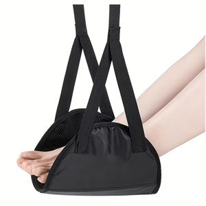 TEMU 휴대용 비행기 발 받침대 - 내장된 메모리폼 및 카드보드 소재의 휴대가 편리한 발 해먹, 충돌 방지 기능 - 통증 및 부종 증상을 완화하는 데 특히 적합 - 발을 편안하게 해주는 여행 필수품|발받침대