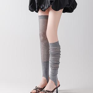 TEMU 여성용 일본식 발레 오버니 양말 1켤레 - 통기성 있는 메쉬 풀랭스 얇은 종아리 레깅스, 슬립온, 댄스, 테마 의상, 캐주얼 복장에 적합, 기계 세탁 가능 단색 스타킹