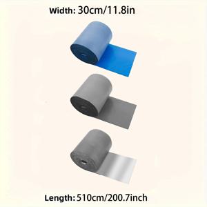 TEMU 30cm X 510cm 폭 균열 수리 씰링 스트립, 지붕, 금속 표면, 컨테이너용 - 내구성 있는 PE 소재, 내열성, 녹 방지, 누수 방지, 야외 균열 수리 | 매끄러운 장식 스트립 | 유연한 씰링 테이프