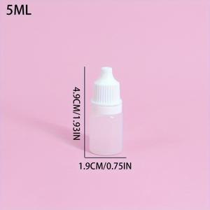 TEMU 12개 5ml 10ml 아이 드롭 병, 플라스틱 병에 담긴 액체 서브팩키지 수채화 잉크 포장 병