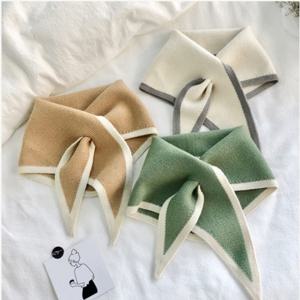 _당일배송_ 여성 쁘띠 머플러 삼각 니트