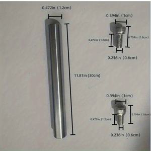 TEMU 12mm 직경, 300mm 길이의 크롬 도금 샤프트. 양쪽 끝에 M6 내부 나사산이 특징이며, 하드 샤프트, 원형 로드, 피스톤, 가이드 샤프트, 포지셔닝 핀, 원형 바, 가이드 기둥, 지지 로드, 나사산 로드로 설계되었습니다.