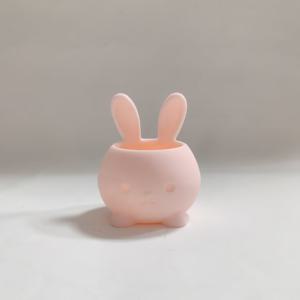 TEMU 부활절 토끼 화분 - 핑크, 배수구가 있는 정교한 플라스틱, 작은 다육이 화분, 작은 식물과 봄철 탁상 장식용으로 완벽, 사랑하는 사람을 위한 이상적인 부활절 선물, 식물 애호가를 위한 훌륭한 선물
