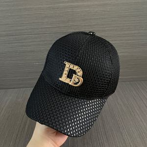 TEMU 남성용 모자, 여름용 얇은 메쉬 챙 모자, 여성용 D 레터 야구 모자, 아웃도어 여행 캐주얼 스포츠 모자, 선바이저