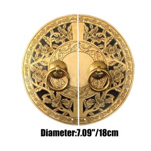 TEMU 1pc 래치 플레이트 핸들 당겨 두 들기는 사람 캐비닛 도어 찬장 나무 상자, 황동에 대 한 라운드 빈티지 당겨 손잡이 손잡이