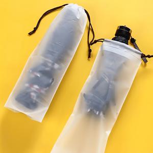 TEMU 반투명 우산 가방 2개 - 내구성 있는 EVA 소재, 재사용 가능, 드로스트링 잠금, 가정 및 여행용 수납에 이상적