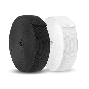 TEMU 2개입 3Cm X 5M 넓은 고밀도 고탄성 트림, 벨트, 허리 밴드에 적합. 재봉 아트 및 수제 바지 벨트/백팩/의류, 묶음용 흰색 및 검은색