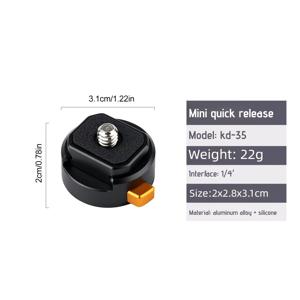 TEMU DJI Poet 3 카메라 베이스 플레이트 - 1/4인치 나사 구멍이 있는 퀵 설치 보드, DJI Poet 3 파노라믹 360 액세서리와 호환, 블로깅 및 액션 카메라 마운트 시스템
