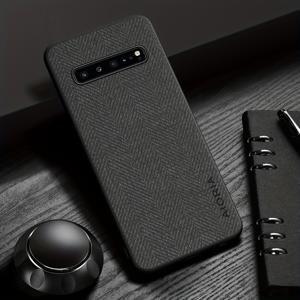 TEMU 삼성 갤럭시 S10 플러스 라이트 4G 5G용 내구성과 헤링본 디자인 휴대폰 케이스, 갤럭시 S10E에도 호환 가능합니다.