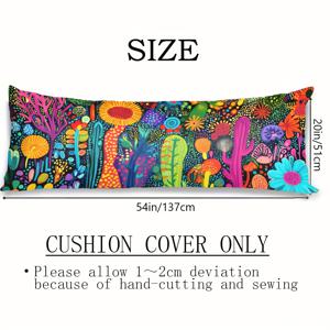 TEMU 1개 생생한 열대 꽃무늬 프린트 20In 54In 긴 베개 커버, 홈 데코 바디 및 침대 베개 커버, 스타일