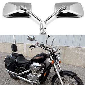 혼다 섀도우 VT VT1100 VT750 VT600 VF750 마그나 750 ATV 스쿠터용 튜닝 수정형 사각형 핸들바 백미러