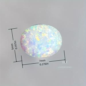TEMU 최고 품질 에티오피아 모양 합성 보석, DIY 주얼리 만들기용, 10월 탄생석 선물 아이디어