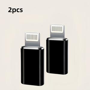 TEMU USB C-Lightning 어댑터, Type C 수-Lightning 암 변환기, 아이폰 14/13/12/11 시리즈, 에어팟, 아이패드 호환 미니 휴대용 커넥터, 플러그 앤 플레이