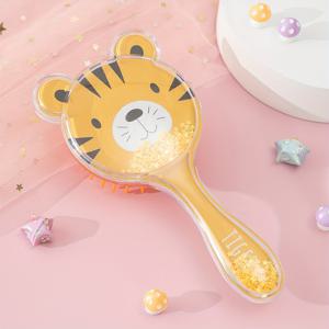 TEMU 리틀 타이거 패턴 작은 헤어브러쉬, 섬세한 컬러풀 라인스톤, 매끄러운 헤어브러쉬, 좋은 선물