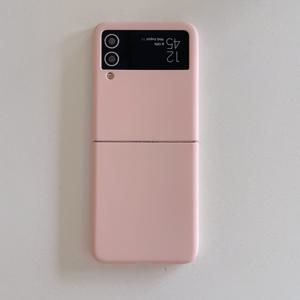TEMU 휴대폰 케이스: 단색 스킨감촉 하드 쉘 접이식 낙하 방지 보호 케이스, 삼성 , Z Flip4, Z Flip5, OPPO Flip, Find N3 Flip용