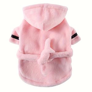 TEMU 애완 동물 의류, 개 목욕 가운, 개 고양이 수면 가운, 개 흡수성 속건성 목욕 타월, 애완 동물 의류